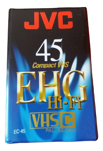 Jvc 45 Compact Vhs Ehg Ec-45 Hi-fi Vhs Fita Filmadora