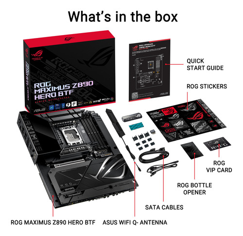 Motherboards Pc Rog Maximus Z890 Hero Btf - Black