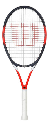 Raquete de tênis Wilson Federer Adult Beginners 309g, vermelha/preta/branca, tamanho 3