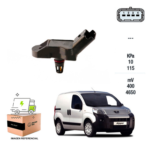 Sensor Map Para Peugeot Bipper 1.4 2011 2014 Tu3a 8v