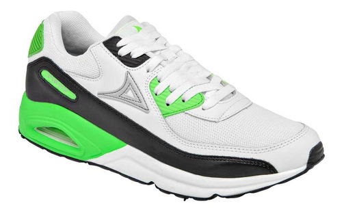 Tenis Pirma 5044 Color Blanco Verde Para Hombre Tx5