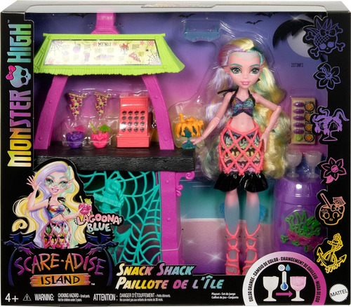 Monster High Lagoona Blue Scare-adise Island Snack Shack (Usado)
