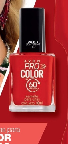 Esmalte Secado Rapido De Avon Color Rojo