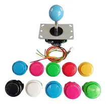 Comprar Palanca Y 10 Botones 30mm Con Microswitch Para Arcade