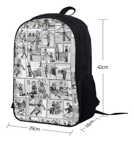 Zh Mochila Escolar Gran Capacidad For Pijama Little Hero St
