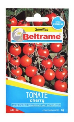 Imagen 2 de 3 de Semillas Tomate Cherry Beltrame Paquete 1g Huerto Jardines