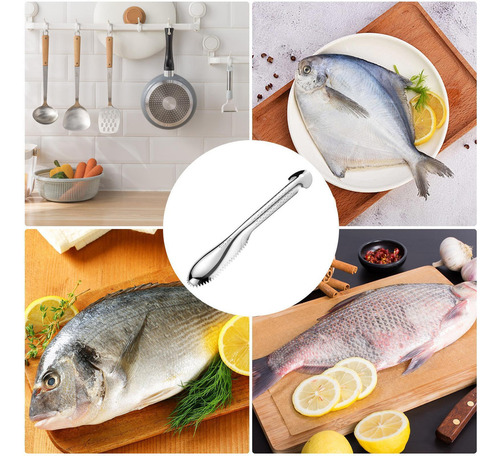 Rascador Acero Inoxidable For Eliminar Las Escamas Pescado