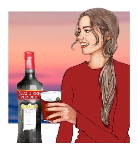 Imagen 2 de 10 de Vermouth Yzaguirre Rojo 1000ml. - Importado De España
