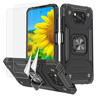 Funda Para Xiaomi Poco X3/ X3 Nfc + Vidrio Templado Negro