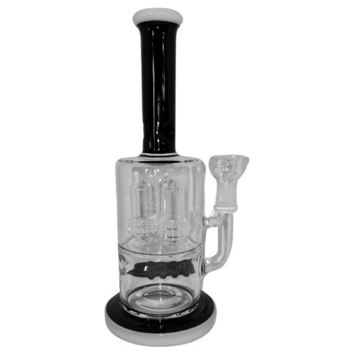 Bong Vidrio Pipa De Agua Tanque Grande Hielo Percolador 30cm