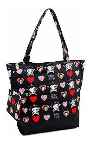 Bolso De Compras De Poliester De Betty Boop Con Monedero, Es