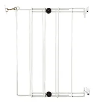 Comprar Puertita Puerta Escalera Seguridad Niños Bebes Metal Hierro - Ancho Regulable Entre 50 Y 70cm - Barrales De Acero Macizo