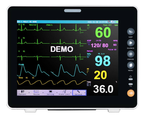 Monitor De Signos Vitales De 8 Pulgadas 6 Parámetros Pro