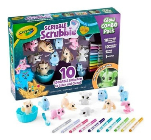 Crayola Scribble Scrubbies Glow Combo Pack Lavables