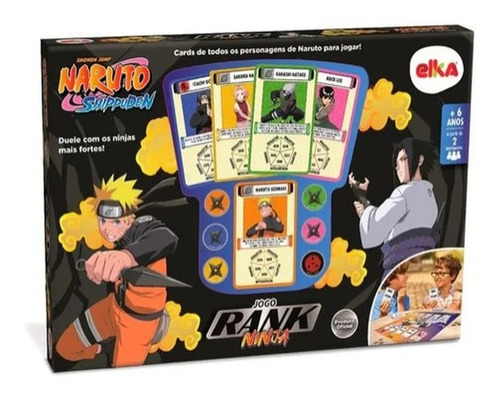 Jogo De Tabuleiro Naruto Shippuden Com 55 Cartas Elka