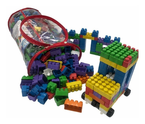 Imagem 3 de 8 de Blocos De Montar 350 Peças Infantil Encaixar