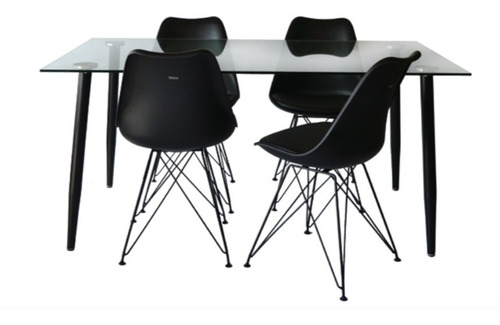 Imagen 2 de 7 de Mesa De Comedor 1,60x90cm Iriarte Minimalista + C