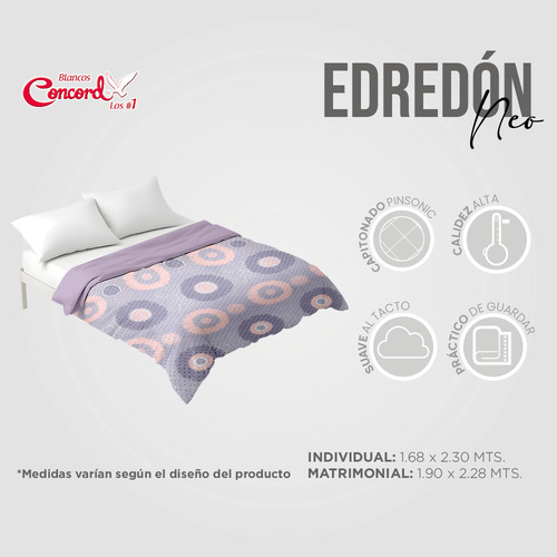 Colchas Concord Edredón Ligero Florencia Individual