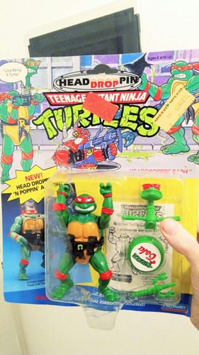 Tortugas Ninjas Head Dropping Blísters De Los 90 X4 