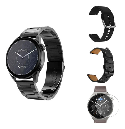 Imagen 1 de 10 de Smartwatch Hombre Gt3 Max Reloj Inteligente Elegante Sport
