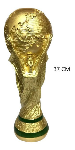 Taça Copa Do Mundo Qatar Fifa Tamanho Real 37cm