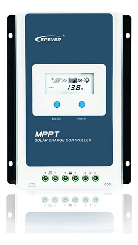 Epever Controlador Carga Mpptde 20 12 V 24 Automatico Panel