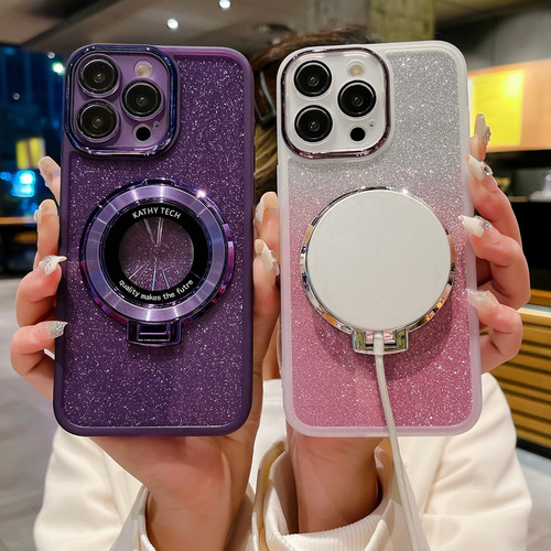 Funda Para Xiaomi Poco X7 5g/pocox7 Pro/turbo4 El Soporte De Anillo Magnético De La Funda Del Teléfono Brilla Y Es A Prueba De Golpes