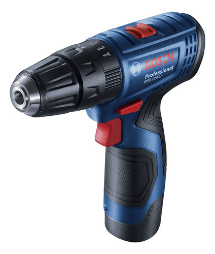 Parafusadeira E Furadeira 1 Bateria Gsb 120-li 12v Bosch Cor Azul