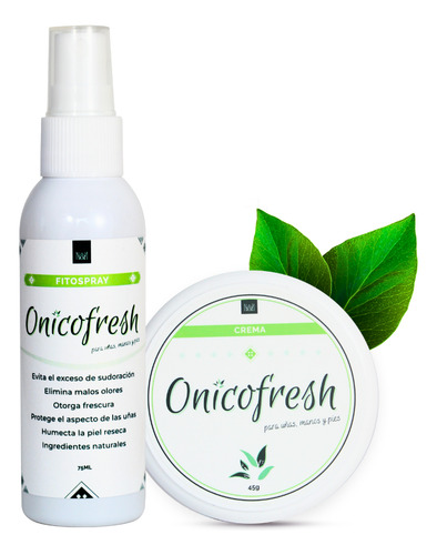 Onicofresh Fitospray 5 Un + 1 Crema Uñas Manos Pies