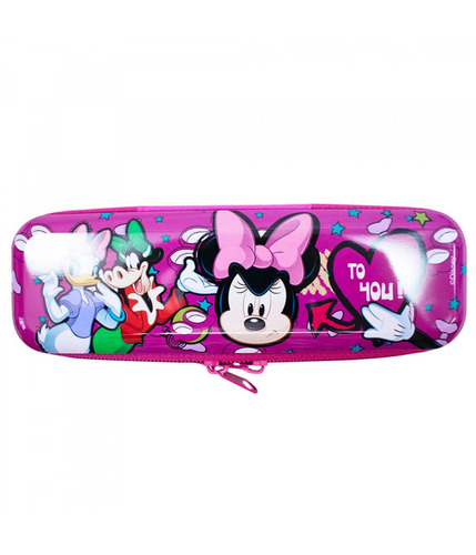 Estojo Metal Roxo Minnie Bravinha