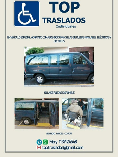 Imagen 5 de 5 de Traslado Para Personas Discapacitadas En Silla De Ruedas