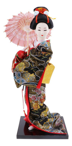Brocade Gueixa Kabuki Figura