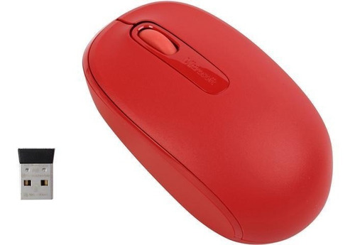 Microsoft 1850 Mouse Inalambrico Flame Red U7z-00031