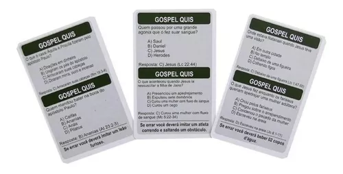 Kit 3 Jogos Bíblicos Gospel Quiz, Trono, Quem Sou Eu?