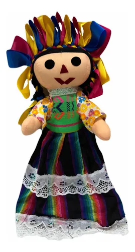 Muneca Munequita De Trapo Tela Tipica Mexicana Artesanal 1