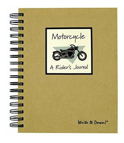 Cuaderno Espiral, Block N Motocicleta De La Serie Write It D