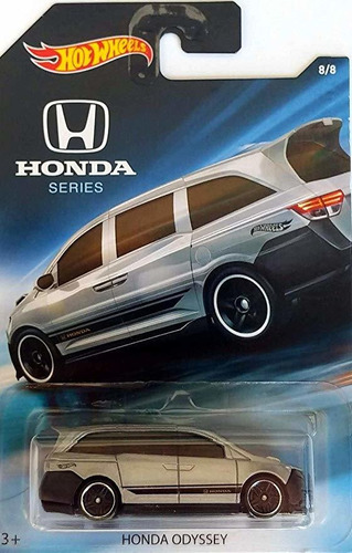 Hot Wheels Serie Honda - Honda Odyssey Van - Plata Con Rayas