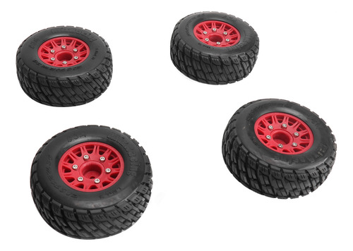 Neumáticos Para Camiones Rc Short Course, Color Rojo, 113 Mm