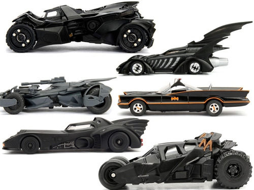 Colección Batimovil X6 Piezas Carro Batman Escala 1 /32 Jada | Envío gratis