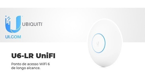 U6-lr Unifi Ap Ac 4x4 Wifi6 2.4/5ghz 3gbps Longo Alcan