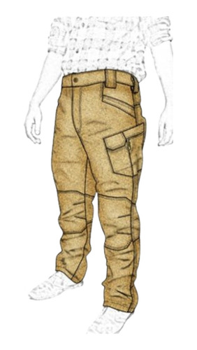 Molde, Patrón Molde Pantalon Cargo Trabajo Hombre