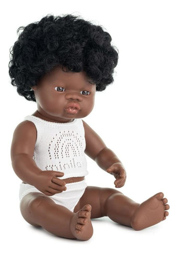 Miniland Baby Doll Niña Africana (38 cm, 15 )