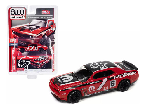 Auto World 2019 Dodge Challenger Srt Hellcat Rojo 6