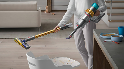 Aspirador Dyson V15 Detect Absolute Com Filtragem Hepa Cor Dourado 127/220V