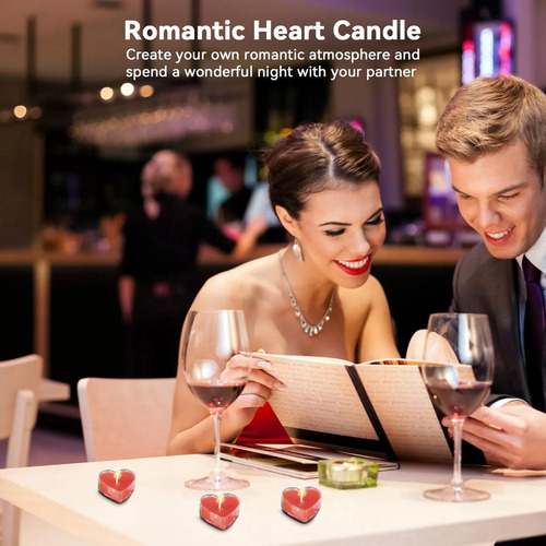 Velas De Té Velas De Té Con Forma De Corazón Velas Pequeñas