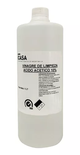 Vinagre Blanco De Limpieza Acido Acético 10%