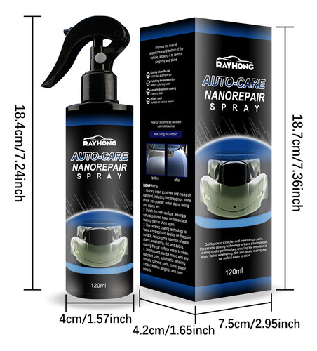 Spray Reparador Autocare Nanos De Alta Qualidade Super Hydro