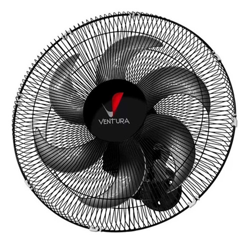 Ventilador Parede 50 Cm Preto Bivolt Ventura Venti-delta