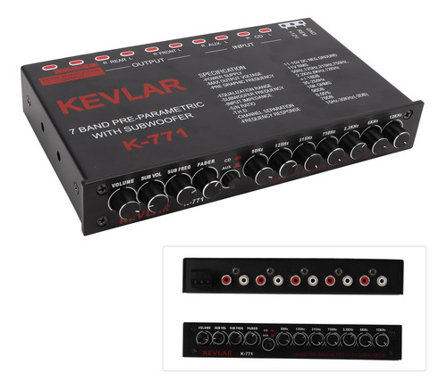 Ecualizador Gráfico De Audio Para Automóvil Universal De Pas