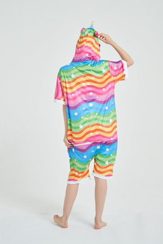 Unicornio Kigurumi Pijama Enterito De Verano Kawaii